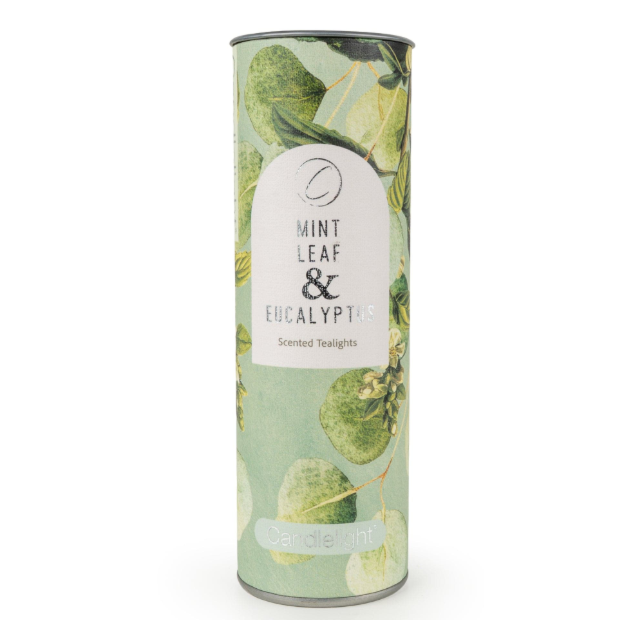 733187 Tealights Mint Leaf & Eucalyptus Pk9