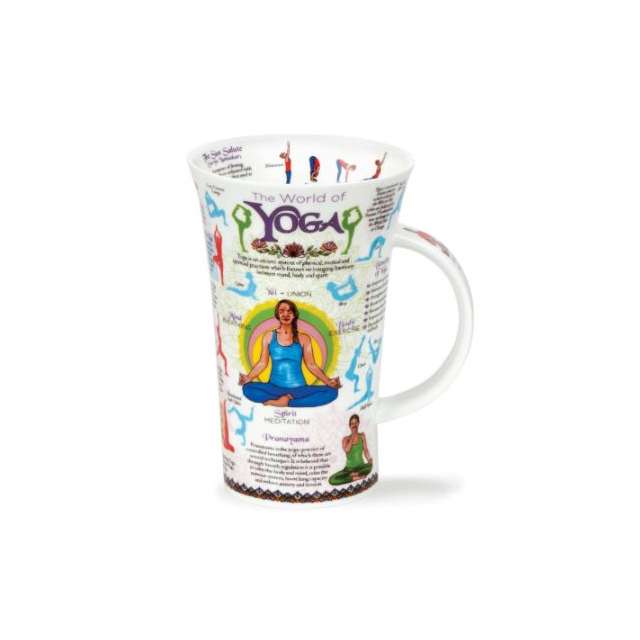 Dunoon Glen 'World of Yoga' Mug
