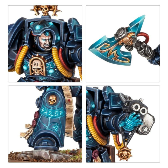 Games Workshop Warhammer 40000- Spacemarines-Librarian in terminator armour 48-06