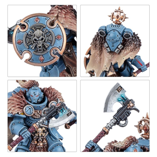 Games Workshop Warhammer 40000-Space Wolves-Wolf Guard Headtakers 53-29
