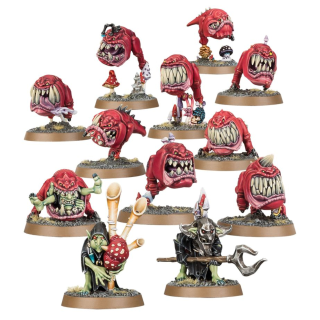 Games Workshop Warhammer Age of SIgmar-Gloomspite Gitz-Squig Herd 89-48