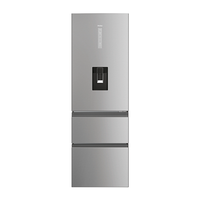 Haier HTW5618DWMG 59.5cm Total No Frost 60/40 Fridge Freezer - Stainless Steel