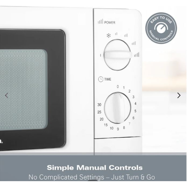 Hamilton Beach HB70T20W 20 Litre Solo Microwave - White