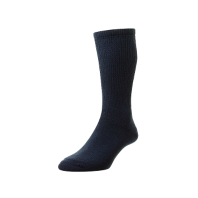 Cotton Diabetic Socks - Navy 