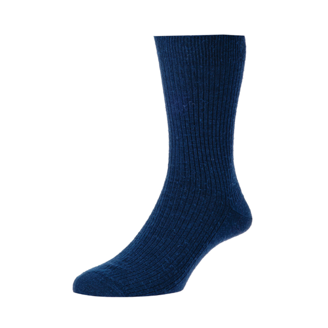 Immaculate Wool / Lycra Socks - Navy 
