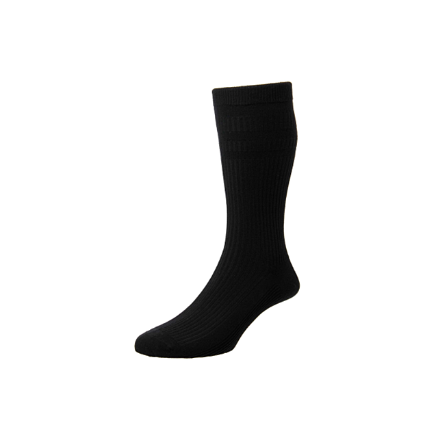 Cotton Softop Socks - Black 