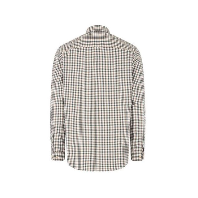 Hoggs Garvock Cotton Twill Shirt - Brown / Green Check