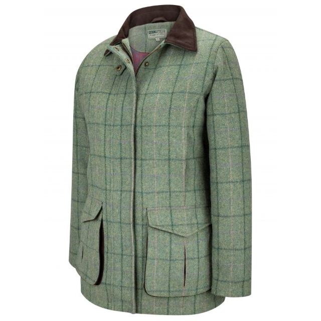 Hoggs Roslin Tweed Field Coat - Spring Bracken