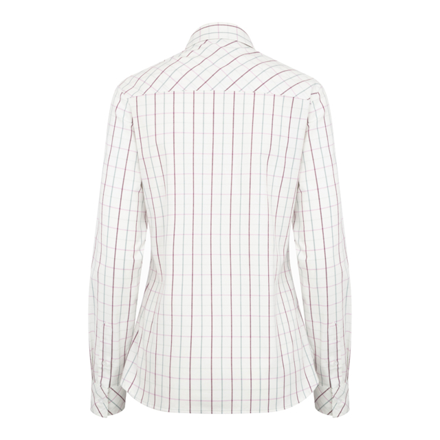 Hoggs Aberlady Ladies Tattersall Shirt - Purple/Mineral Blue 