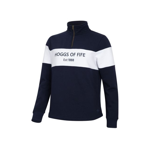 Hoggs Dumfries 1888 Ladies 1/4 Zip - Navy/White 
