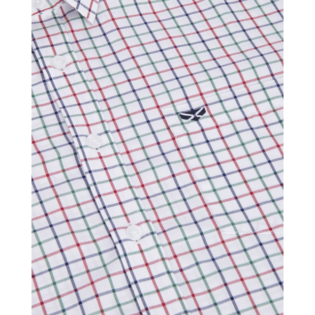 Hoggs Fernie Bamboo Shirt - Green/Red/Navy