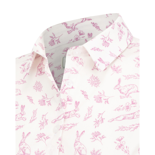 Hoggs Hare Ladies Print Shirt - Pink 