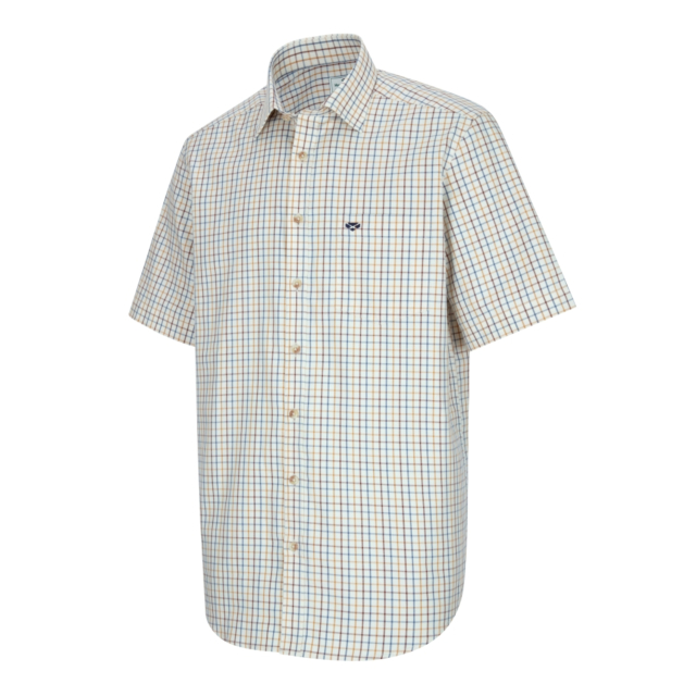 Hoggs Kessock Short Sleeve Tattersall Shirt Brown / Blue 