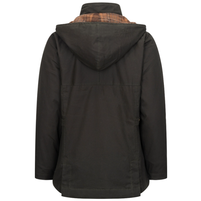 Hoggs Kelso Ladies Wax Jacket - Forest Green 