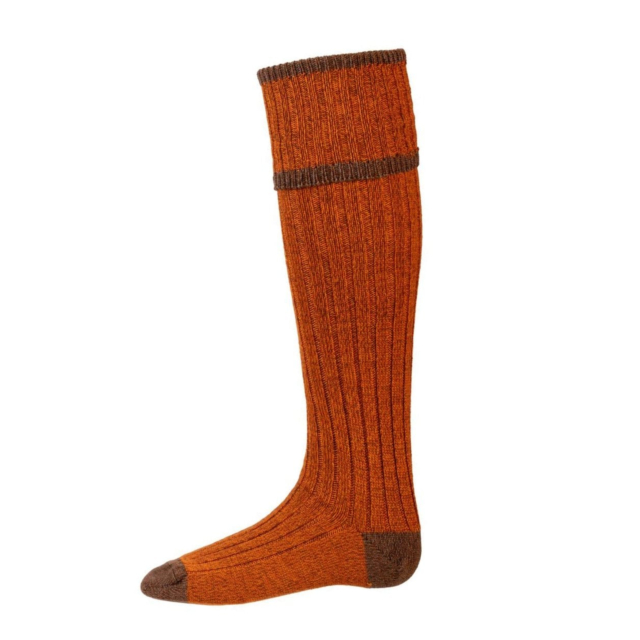 House of Cheviot Kyle Sock & Garter - Honeysuckle 