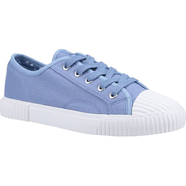 Hush Puppies Brooke Canvas Trainer - Blue