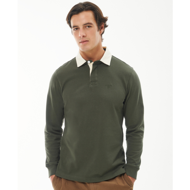 Barbour Howtown Rugby Shirt - Olive