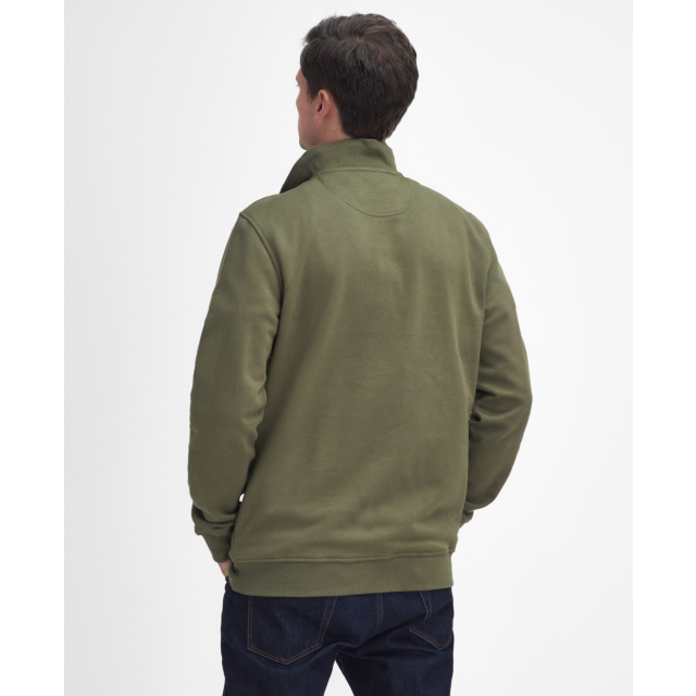 Barbour Nelson Half Zip Sweatshirt - Ivy Green
