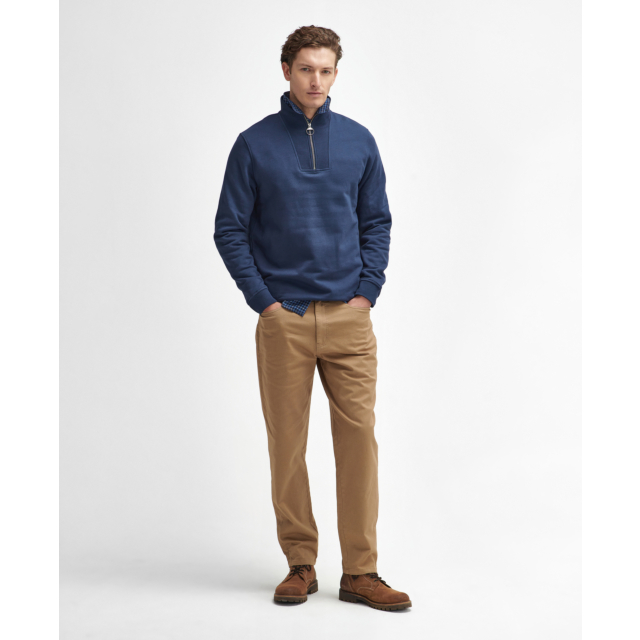 Barbour Nelson Half Zip Sweatshirt - Navy