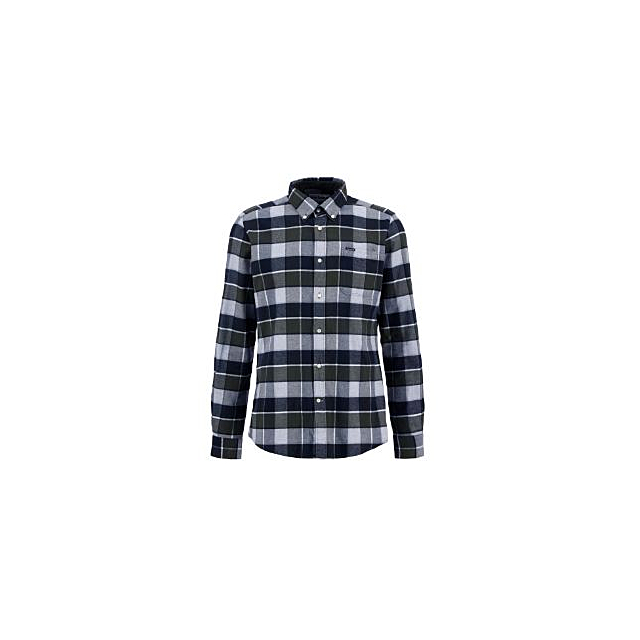 Barbour Valley Tailored Fit Checked Shirt - Olive