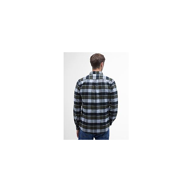 Barbour Valley Tailored Fit Checked Shirt - Olive