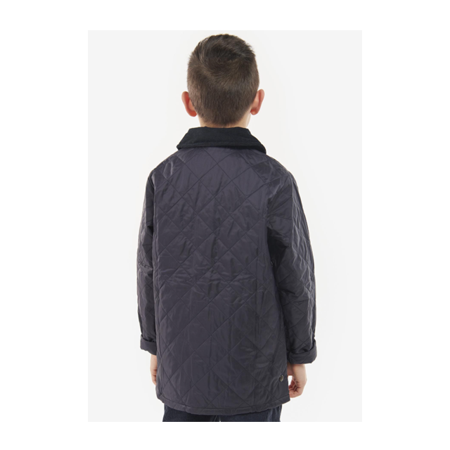 Barbour Liddesdale Boys Quilted Jacket - Navy 