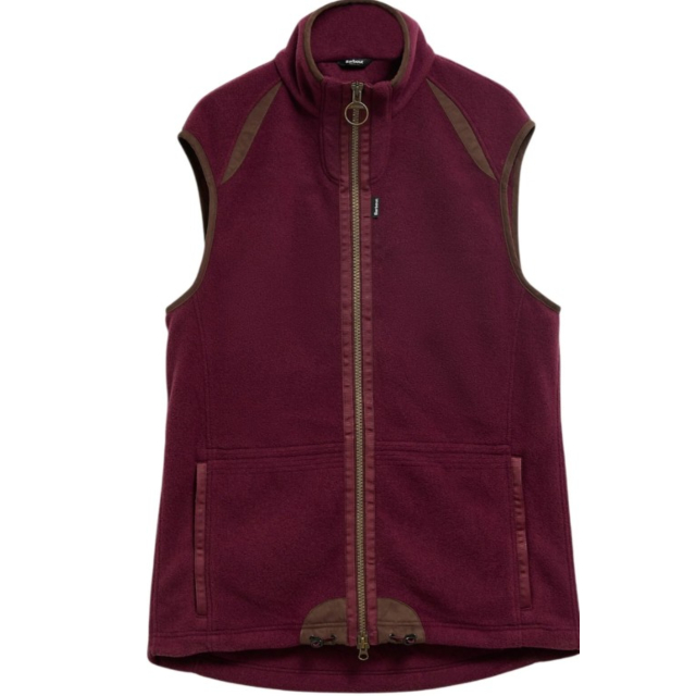 Barbour Langdale Fleece Gilet Dark Bordeaux 