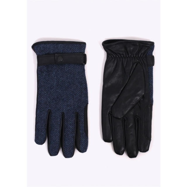 Barbour Acomb Tweed Gloves Navy