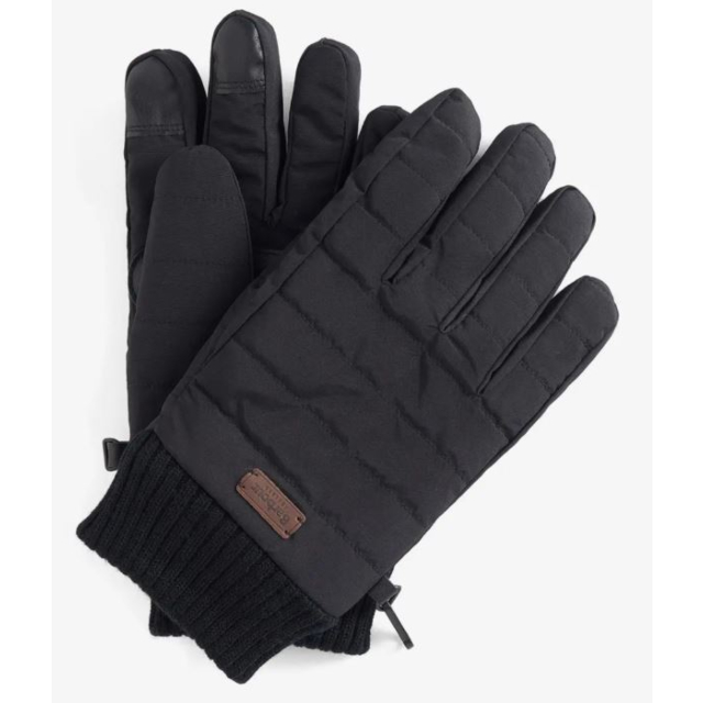 Barbour Banff Quilted Gloves - Black
