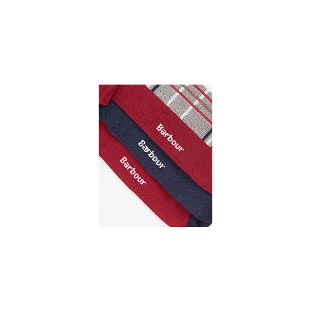 Barbour Tartan Socks Gift Box - Blue Granite 