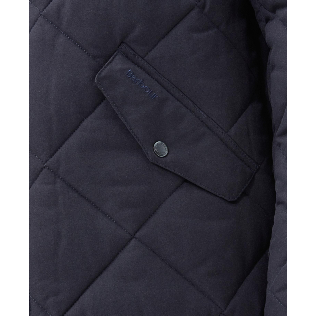 Barbour Winter Chelsea Quilt Navy  