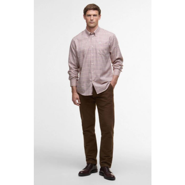 Barbour Henderson Thermo Checked Shirt - Fired Brick