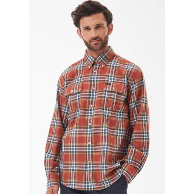 Barbour Singsby Thermo Weave Shirt - Rust