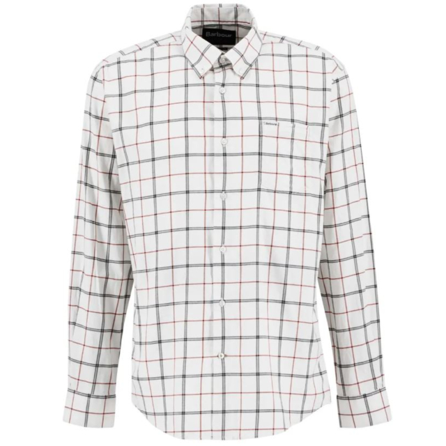Barbour Deepfell Tattersall Shirt - Fired Brick