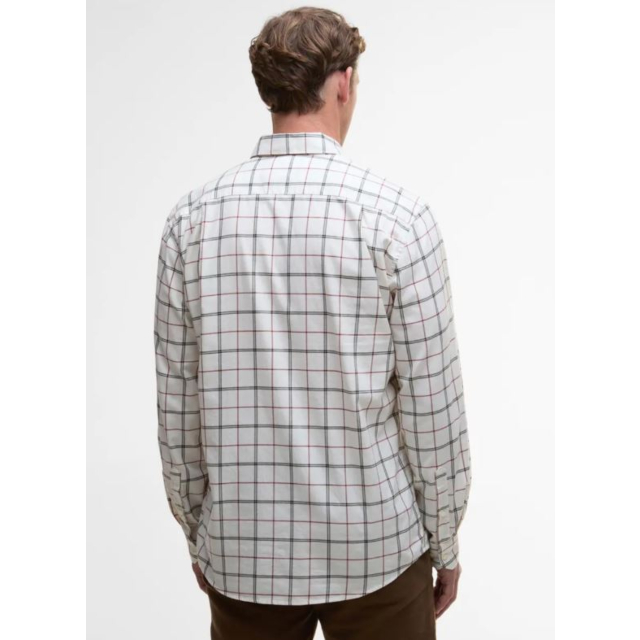 Barbour Deepfell Tattersall Shirt - Fired Brick