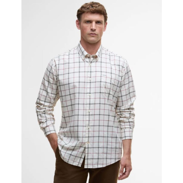 Barbour Deepfell Tattersall Shirt - Fired Brick