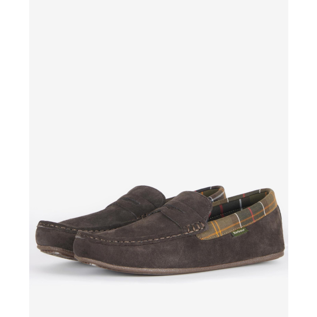 Barbour Porterfield Black Slippers 