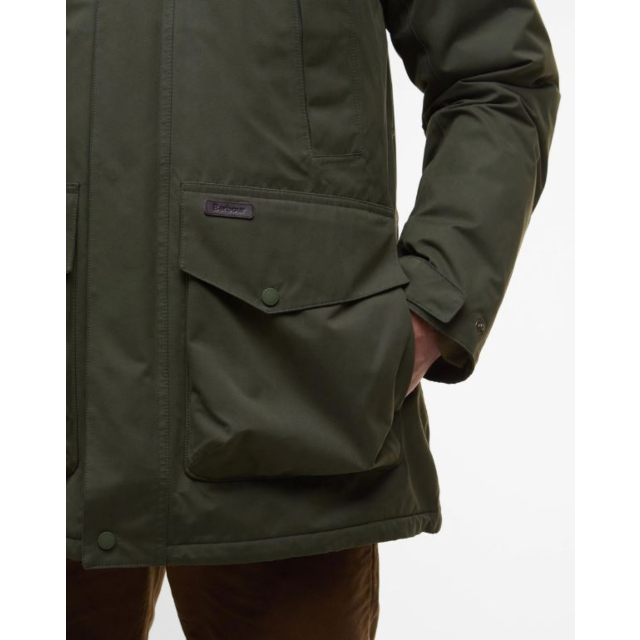 Barbour Farlam Waterproof Jacket - Olive 