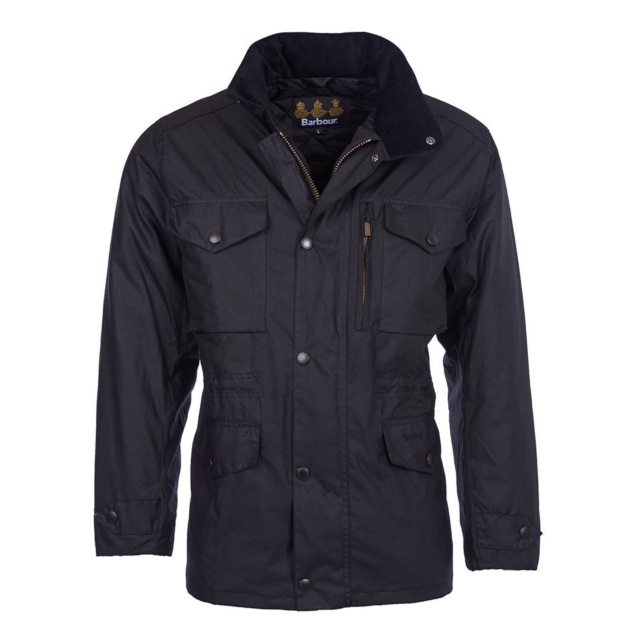 Barbour Sapper Wax Jacket Black