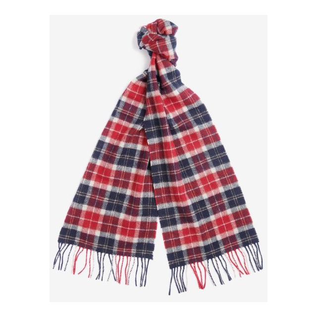 Barbour Tartan Lambswool Scarf - Cranberry Tartan