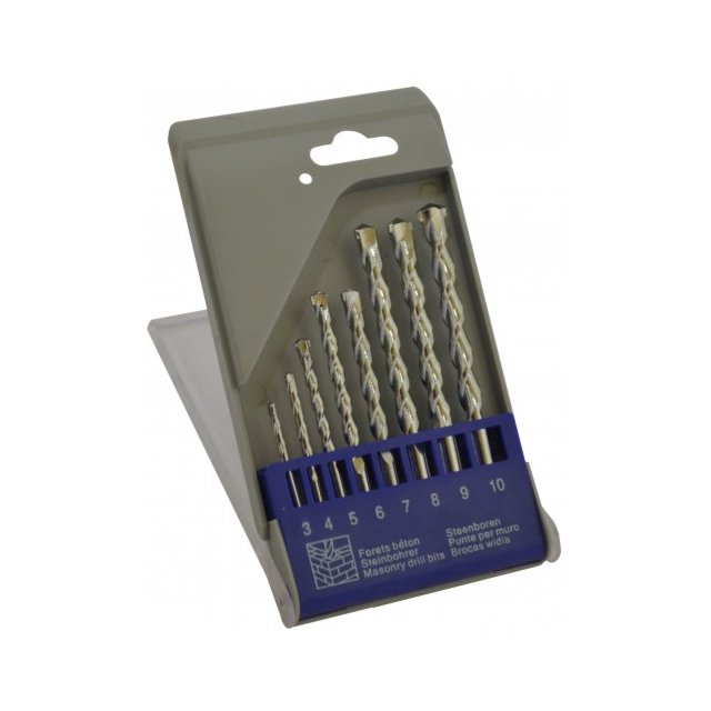 8Pc Masonry drill set (3-10mm) 