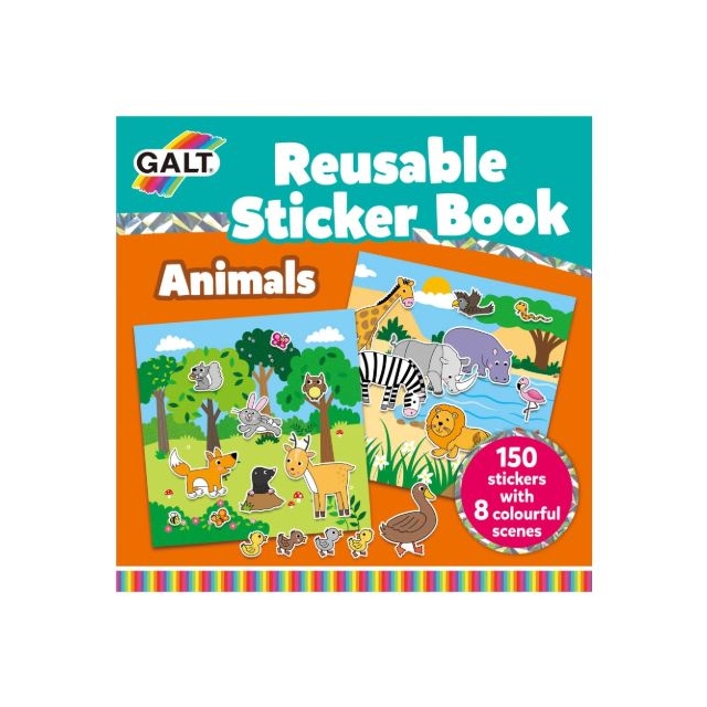 Galt Reusable Sticker Book Animals