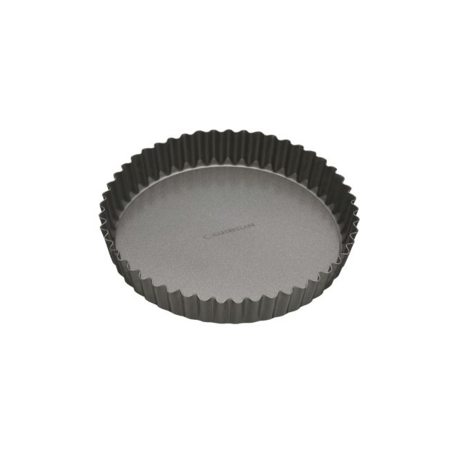 MasterClass Non-Stick Loose Base Fluted Quiche Tin, 30cm