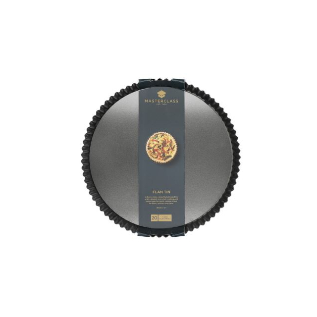 MasterClass Non-Stick Loose Base Fluted Quiche Tin, 30cm