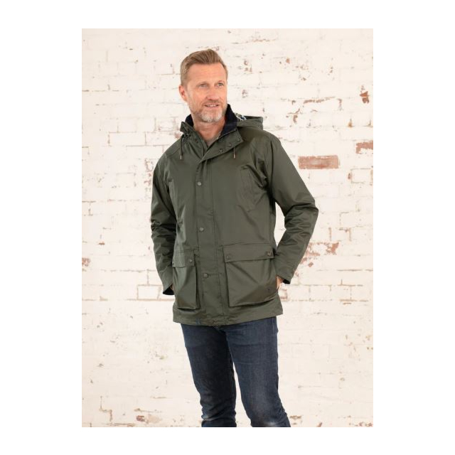 Lighthouse Oxford Mens Coat - Hunter Green