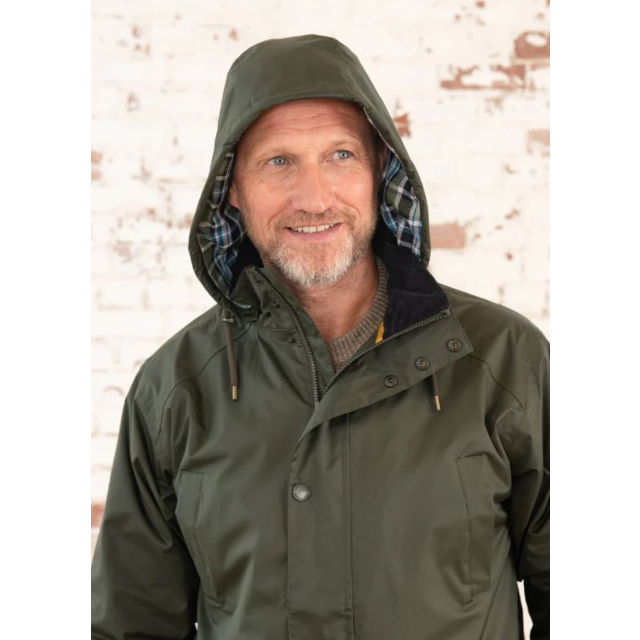 Lighthouse Oxford Mens Coat - Hunter Green