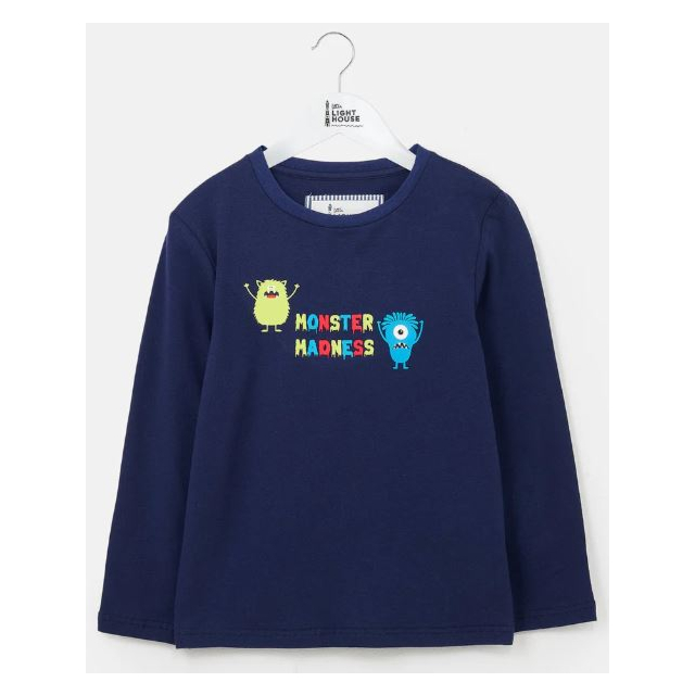 Lighthouse Oliver Long Sleeve Top - Monster Madness