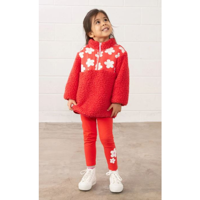 Lighthouse Mollie Leggings - Coral And Flower