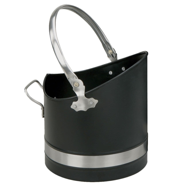 Manor 1396 Warwick Coal Hod - Black & Pewter 