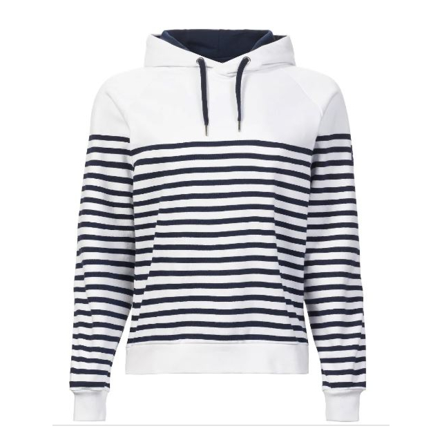 Musto Marina Stripe Hoodie - White / Navy